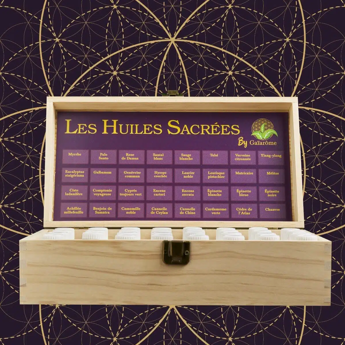 Coffret de 32 huiles sacrées par Gaïarôme