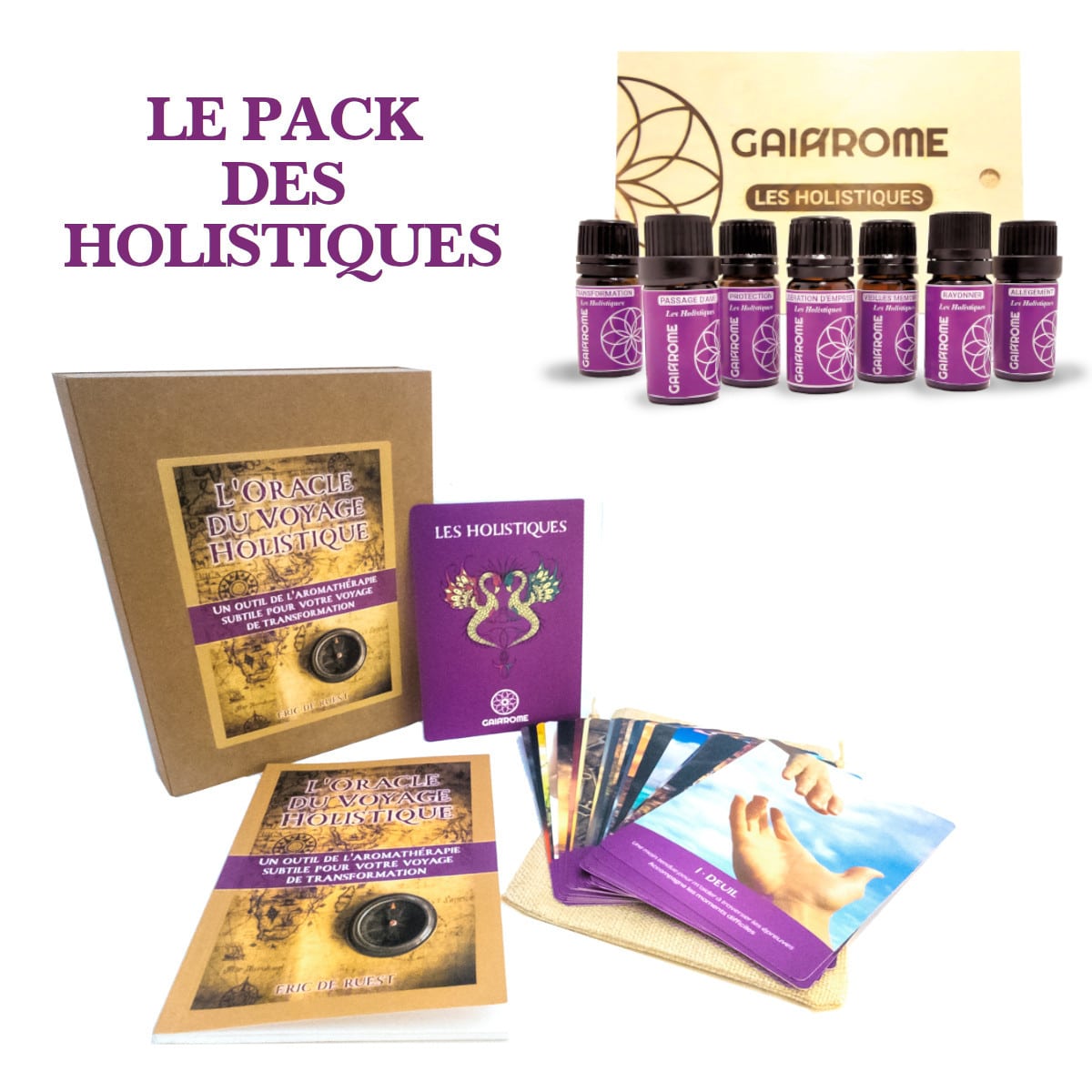 le coffret Holistiques + les 24 cartes du monde intérieur qui l'accompagnent