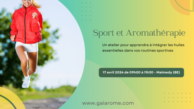 Formation Aromascience pour Sportifs : Sport et Aromathérapie - 17 Avril 2024