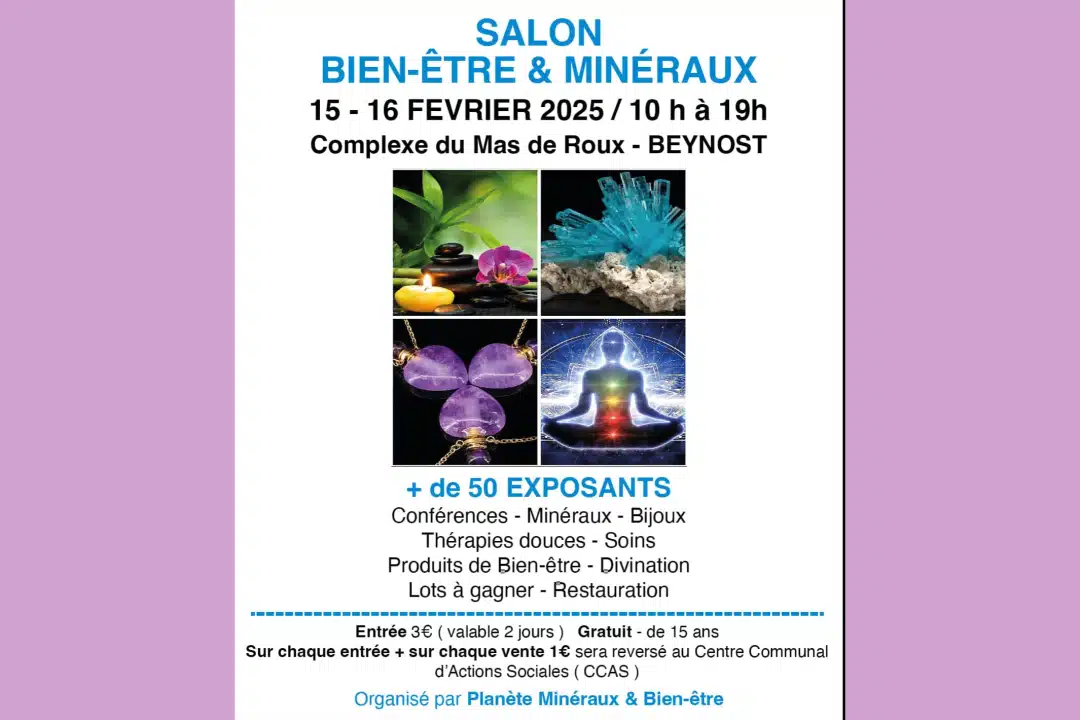 Salon bien-être et minéraux de Beynost 2025